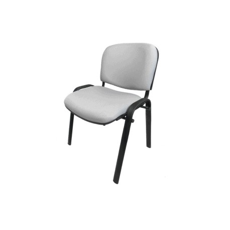 Silla de Visita Allegro sin Brazos en Tela Mini Color Acero