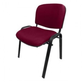 Silla de Visita Allegro sin Brazos en Tela Mini Color Cereza