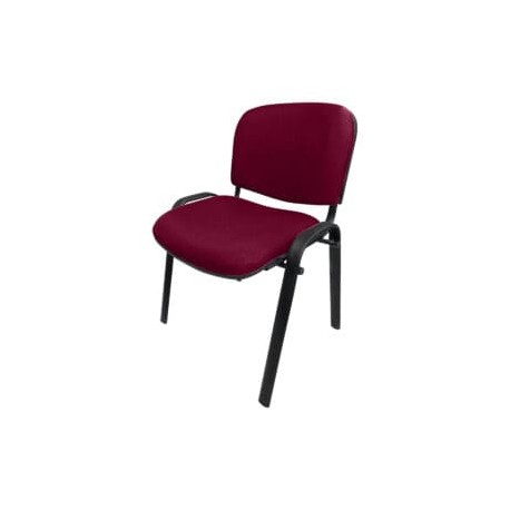 Silla de Visita Allegro sin Brazos en Tela Mini Color Cereza