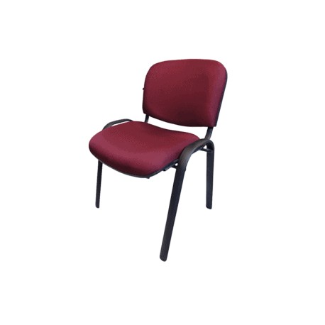 Silla de Visita Allegro sin Brazos en Tela Mini Color Ciruela