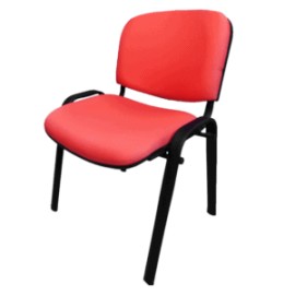 Silla de Visita Allegro sin Brazos en Tela Mini Color Coral