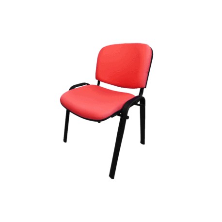 Silla de Visita Allegro sin Brazos en Tela Mini Color Coral