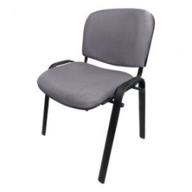 Silla de Visita Allegro sin Brazos en Tela Adison Color Plata