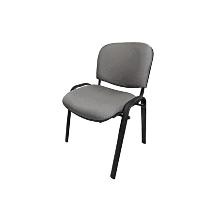 Silla de Visita Allegro sin Brazos en Tela Mini Color Grafito