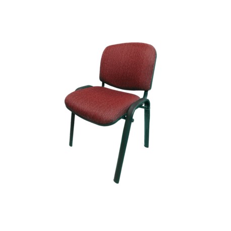 Silla de Visita Allegro sin Brazos en Tela Stanley Color Ciruela