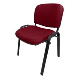 Silla de Visita Allegro sin Brazos en Tela Stella Color Vino
