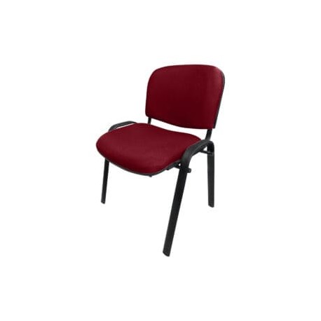 Silla de Visita Allegro sin Brazos en Tela Stella Color Vino
