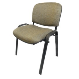 Silla de Visita Allegro sin Brazos en Tela Stanley Color Verde