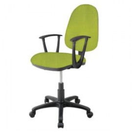 Silla Operativa con Brazos Clasica 1512 Tela Mini Verde Mnazano