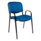 Silla de Visita con Brazos Genova Tela Stella Color Pizarra