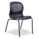 Silla de Visita con Brazos Genova Tela Stella Color Pizarra