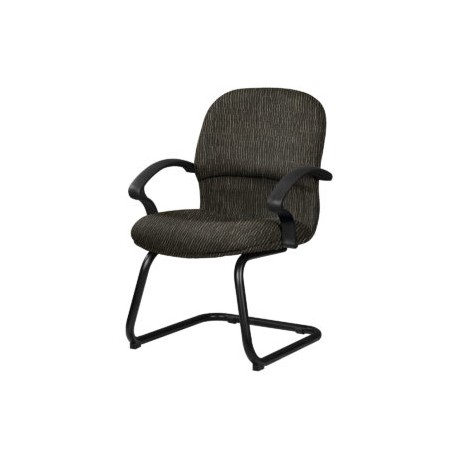 Silla de Visita Etna con Brazos, base de trineo, en Tela Stanley Oxford