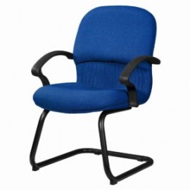 Silla de Visita Etna Tela Mini Azul Eléctrico