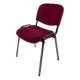 Silla de visita Genova Negro Modelo Tela Mini Color Cereza