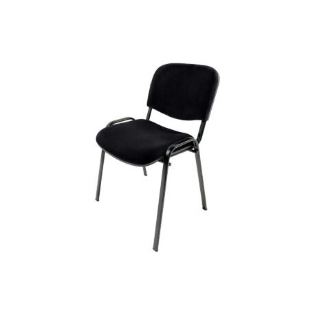 Silla de visita Genova Modelo Tela Stella Color negro