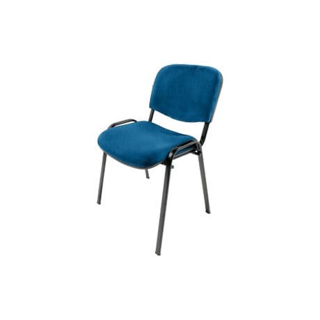 Silla de visita Genova Negro Modelo Tela Mini Color Pizarra