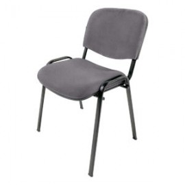 Silla de visita Genova Negro Modelo Tela Adison Color Grey