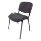 Silla de visita Genova Negro Modelo Tela Stella Color Stone