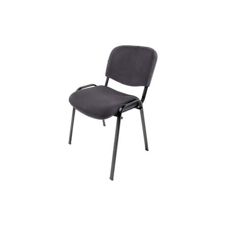 Silla de visita Genova Negro Modelo Tela Stella Color Stone