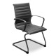 Silla de visita Genova Negro Modelo Tela Stella Color Uva