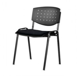 Silla Visita Brecia s/b Tela Mini Negro