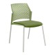 Silla de Visita Rewind Respaldo en Polipropileno y Asiento en Tela c/b, Estructura Cromada