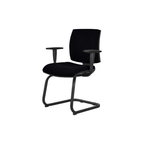 Silla de Visita Lizardi Tela Mini Color Negro