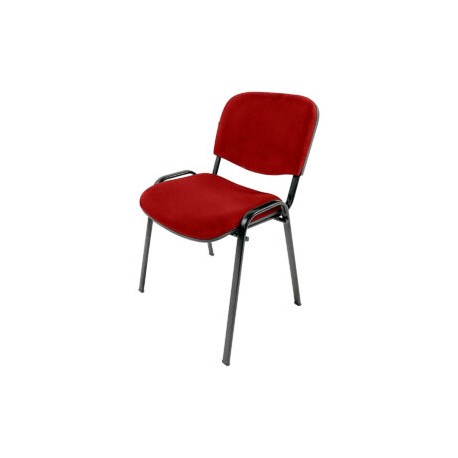 Silla de Visita sin Brazos Genova Tela Mini Rojo