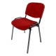 Silla de Visita sin Brazos Genova Tela Mini Rojo