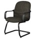 Silla de Visita Tamayo con Brazos, base de trineo, en Tela Stanley Oxford