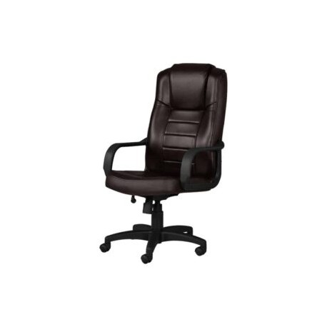 Silla Ejecutiva Alfaro, en piel  Piel Chocolate