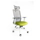Silla Ejecutiva Arla Mesh Estructura Blanca color Verde