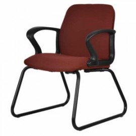 Silla Visita con Brazos Gamut 2073 Tela Confetti Burgandy