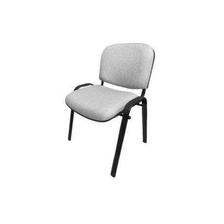 Silla de Visita Allegro sin Brazos en Tela Addison Color Gris ClAro