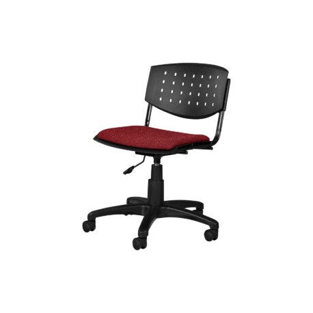 Silla Operativa Brecia Tela Adison Color Rojo