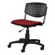 Silla Operativa Brecia Tela Adison Color Rojo