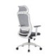 Silla Ejecutiva H7 Mesh Color Gris Estructura Blanca