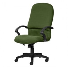 Silla Ejecutiva Etna Tela Adison Color Verde Hoja