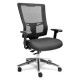Silla Ejecutiva Quadra Mesh a cuadros y Tela Negra