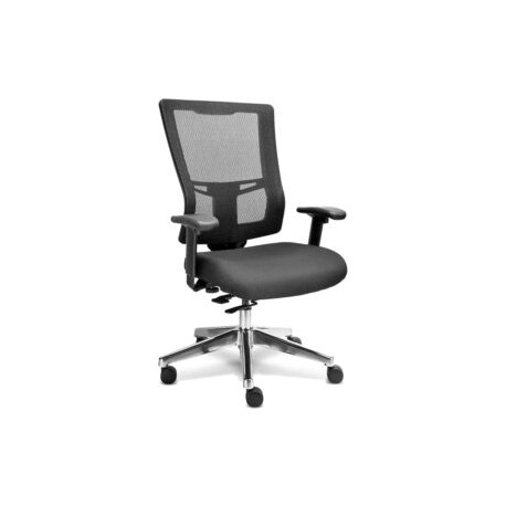 Silla Ejecutiva Quadra Mesh a cuadros y Tela Negra