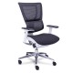 Silla Ejecutiva Quadra Mesh y Tela Gris Estructura Gris