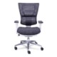 Silla Ejecutiva Quadra Mesh y Tela Gris Estructura Gris