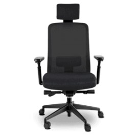 Silla Ejecutiva RE-1600 Asiento y respaldó en Mesh Negro