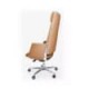 Silla Ejecutiva RP-4600 c/cabecera Asiento en Piel y Respaldo en Mesh Negro, Estructura Cromada