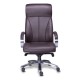 Silla Ejecutiva RP-8000 en Simil Piel Café, Estructura Cromada