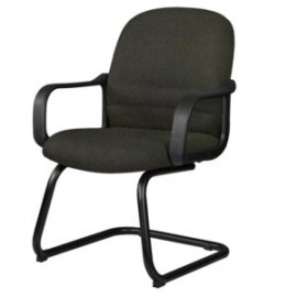 Silla Visita con Brazos Tamayo 4003 Tela Mini Negro