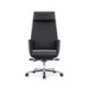 Silla Ejecutiva RP-8000 en Simil Piel Café, Estructura Cromada