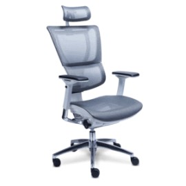 Silla Ejecutiva Staff Asiento y Respaldo en Mesh Gris