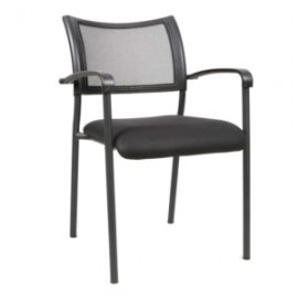 Silla Estibable 706 con Malla Mit en Tela Color Negro