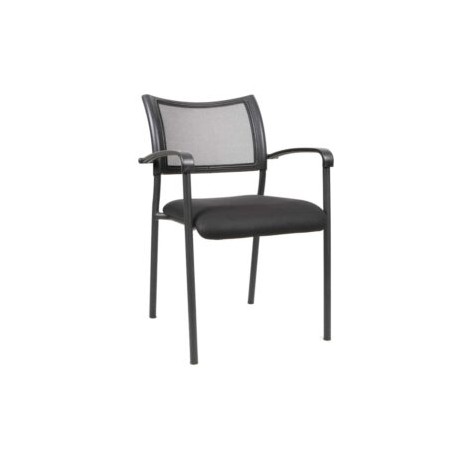 Silla Estibable 706 con Malla Mit en Tela Color Negro